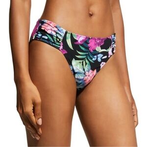 Tommy Bahama Reversible Coastal Gardens Shirred Bikini Bottom Size Small